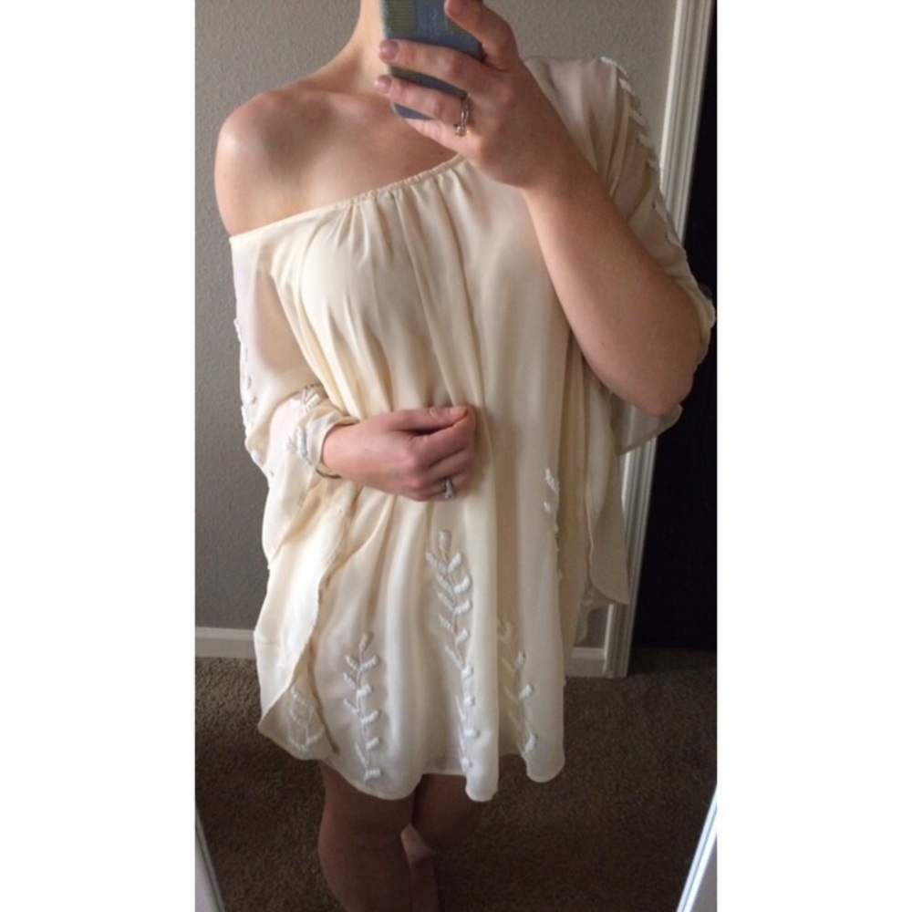 SOLD🚫XS/S Free People Ocean Pearl Beaded Dress - Picture 1 of 8